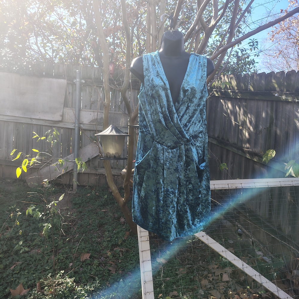 Blue Velvet 90's Skater Dress - Picture 3 of 6